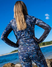 Load image into Gallery viewer, SpaceFish Army Eco-friendly Full Zip Up Angelfish Hypnosis Rash Guard