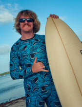 Load image into Gallery viewer, SpaceFish Army MENS Eco-friendly Shark Camo Rash Guard