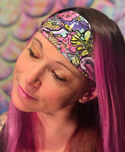 Load image into Gallery viewer, SpaceFish Army Eco-Friendly Octofloral Splatterparty Scuba Headband