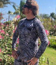 Load image into Gallery viewer, SpaceFish Army MENS Eco-friendly Deep Sea Rash Guard