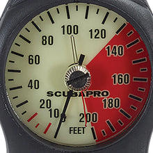 Load image into Gallery viewer, ScubaPro 2-GAUGE Console Metal Compact Pressure Gauge and Depth Gauge