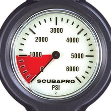 Load image into Gallery viewer, ScubaPro 2-GAUGE Console Metal Compact Pressure Gauge and Depth Gauge