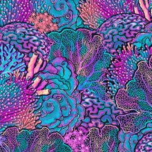 Load image into Gallery viewer, SpaceFish Army Eco-Friendly Coral Kaleidoscope Contour Leggings