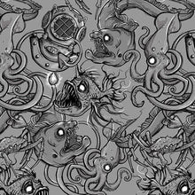 Load image into Gallery viewer, SpaceFish Army MENS Eco-friendly Deep Sea Rash Guard