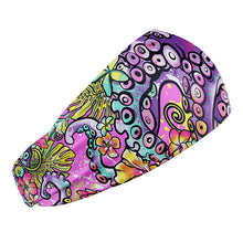 Load image into Gallery viewer, SpaceFish Army Eco-Friendly Octofloral Splatterparty Scuba Headband