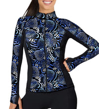Load image into Gallery viewer, SpaceFish Army Eco-friendly Full Zip Up Angelfish Hypnosis Rash Guard