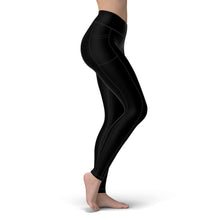 Load image into Gallery viewer, SpaceFish ArmyEco-Friendly Night Dive Black Contour Leggings