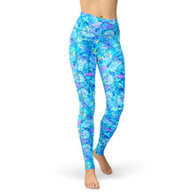 Load image into Gallery viewer, SpaceFish Army Eco-Friendly Turtle Tie Dye Contour Leggings