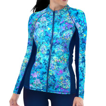 Load image into Gallery viewer, SpaceFish Army Eco-friendly Full Zip Up Turtle Tie Dye Rash Guard