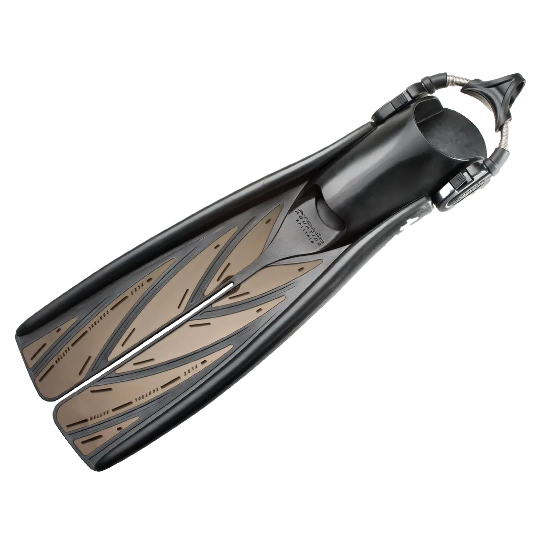 Atomic Aquatics Open Heel HEC Splitfins with Spring Straps