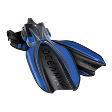 Load image into Gallery viewer, Oceanic Manta Ray Open Heel Fins with Spring Straps
