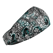 Load image into Gallery viewer, SpaceFish Army Eco-Friendly Electric Blue Octofloral Scuba Headband
