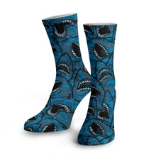 Load image into Gallery viewer, SpaceFish Army Eco-friendly Shark Camo Dive Socks
