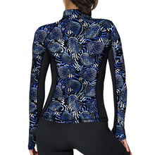 Load image into Gallery viewer, SpaceFish Army Eco-friendly Full Zip Up Angelfish Hypnosis Rash Guard
