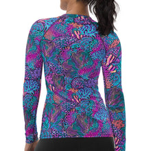 Load image into Gallery viewer, SpaceFish Army Eco-friendlyCoral Kaleidoscope Contour Rash Guard
