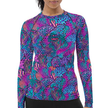 Load image into Gallery viewer, SpaceFish Army Eco-friendlyCoral Kaleidoscope Contour Rash Guard
