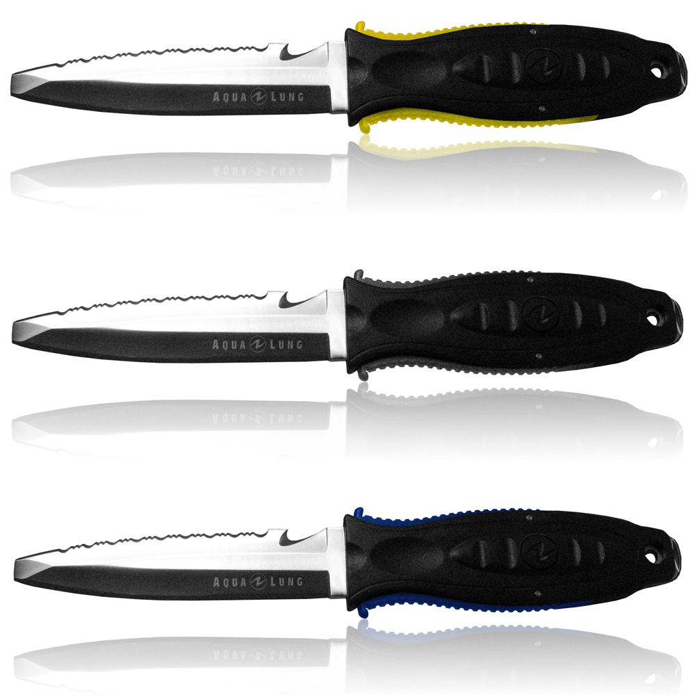 Aqualung Big Squeeze Stainless Steel Knife BLACK/CHAR,SS